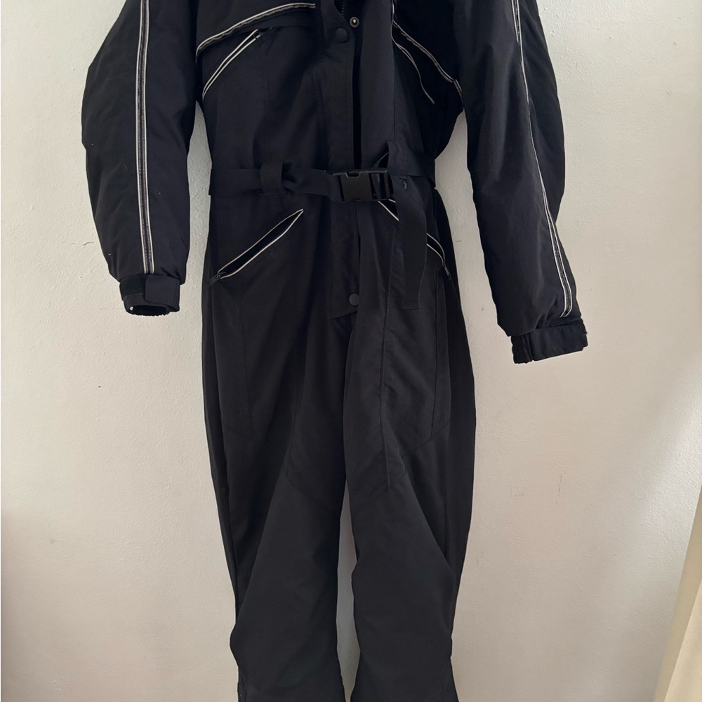 Cabela’s Black Snowsuit or Ski suit with White Accents, Women’s size medium